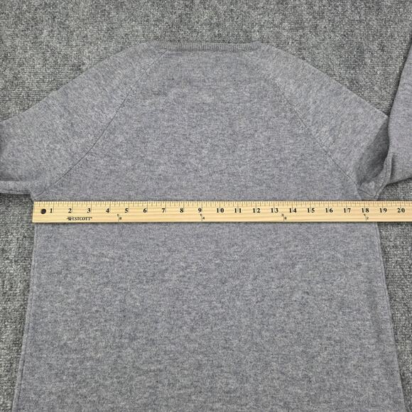 J McLaughlin Sweater Womens Small Gray Cashmere V Neck Knit Pullover Casual - Picture 5 of 15